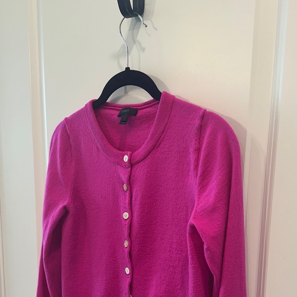 J. Crew Vibrant Pink Cardigan - Picture 6 of 11